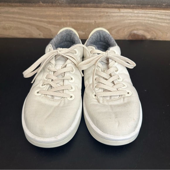 Allbirds Wool Piper Woven White Sneakers Shoes Lace Up Running Women's Size 7 - Picture 4 of 9